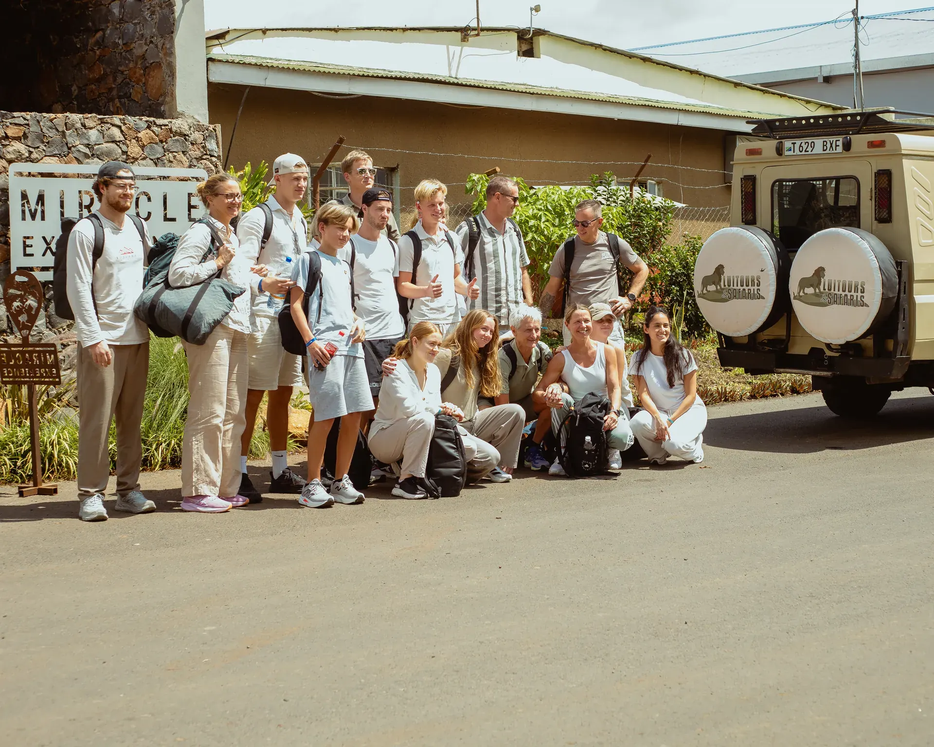 Safari vehicle travelling through a Tanzania wildlife area
